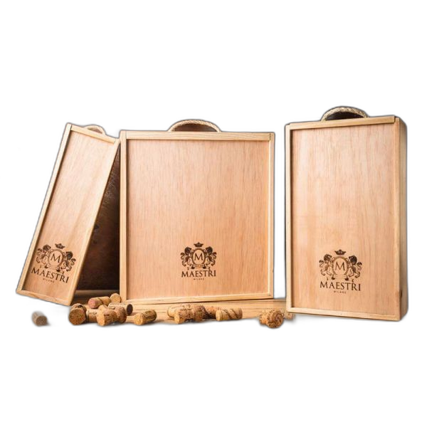 Caja de Madera 3 Vinos